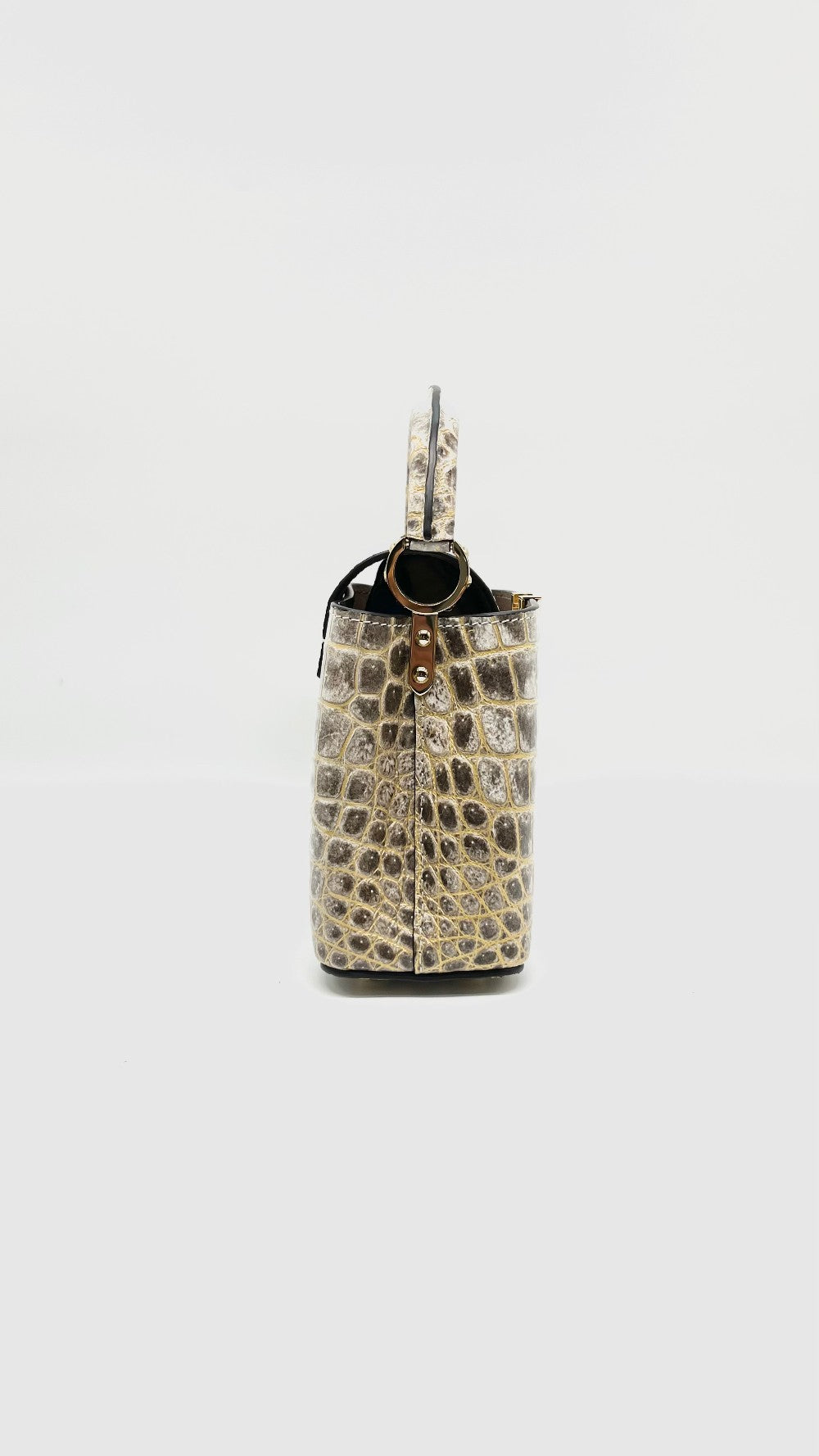 Preowned. LV Capucines Mini Himalayan GHW. Microchip|13823