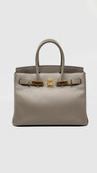 Preowned. Hermes Birkin 30 Gris Asphalt Epsom GHW. CCT952ZI|5094