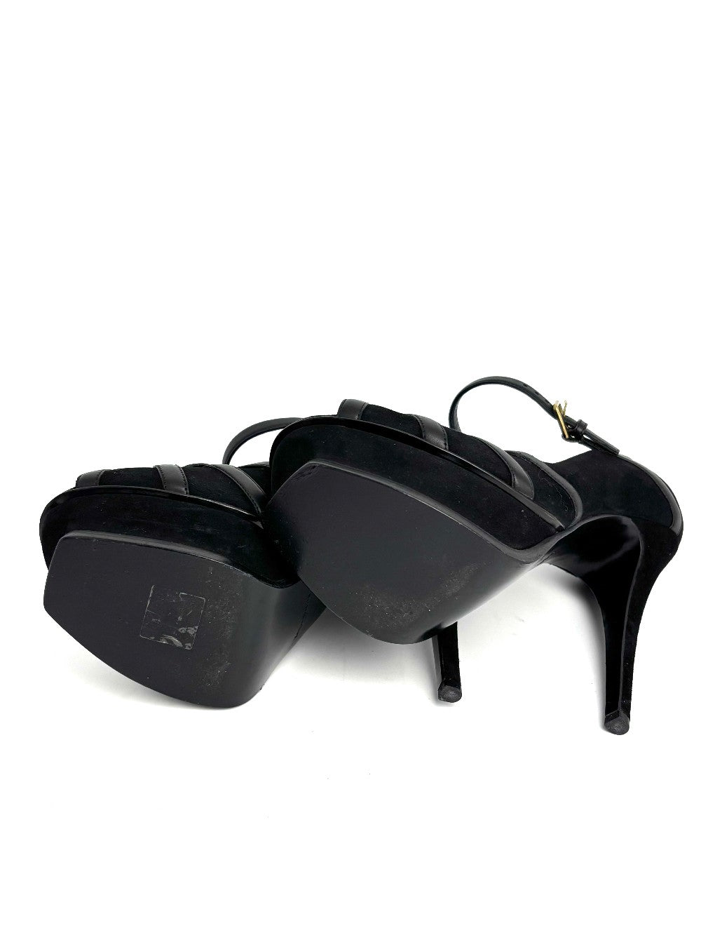 Preowned. YSL Tribute Heels Black. 36.5|12900