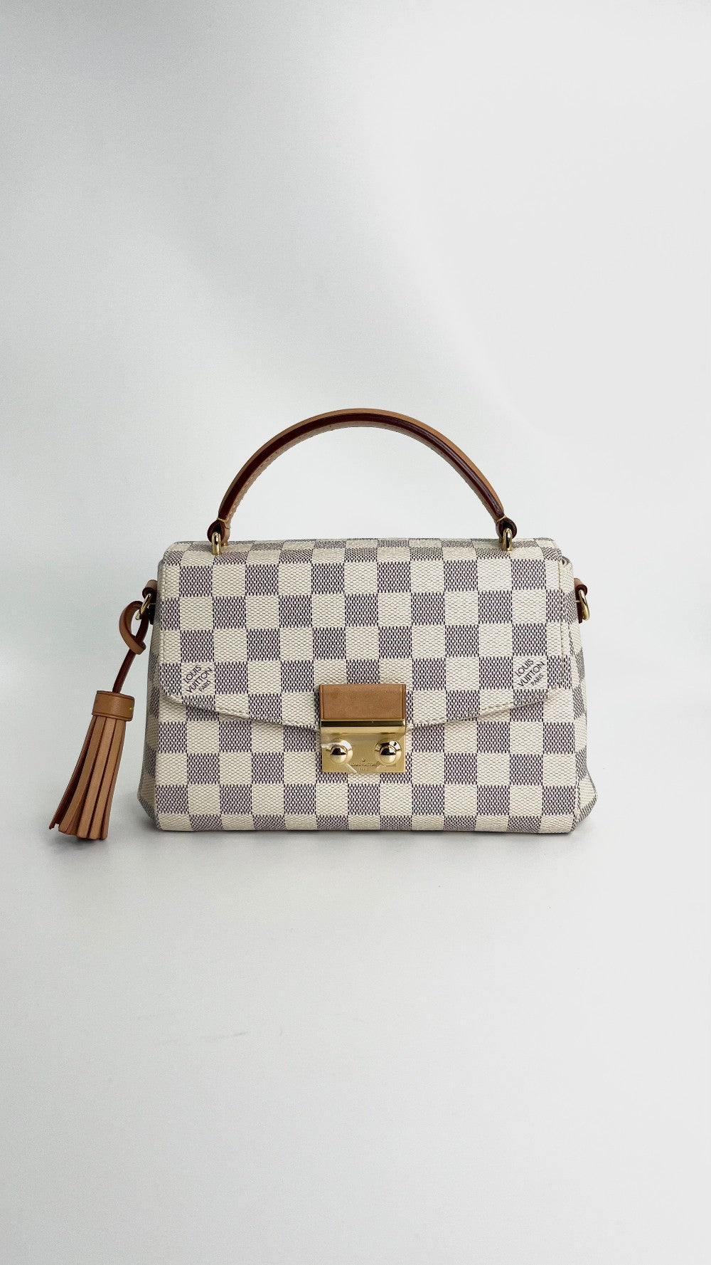 Like New. LV Croisette PM Damier Azur. Microchip|4804
