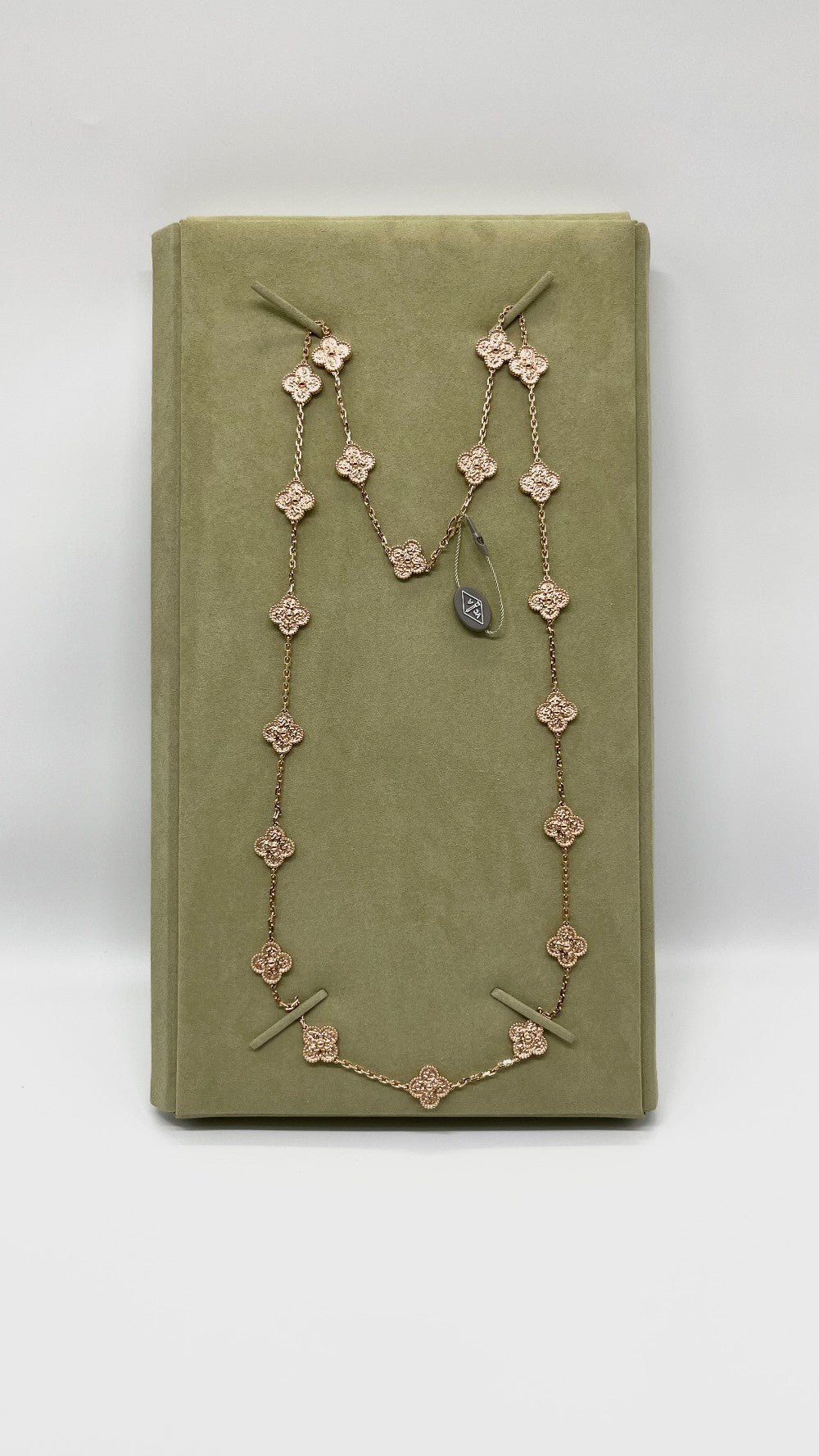 Brand New. VCA Alhambra Necklace 20 Motifs RGHW|6216