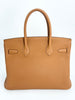 Preowned. Hermes Birkin 30 Gold Officier. CCT557IP|3297