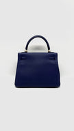 Preowned. Hermes Kelly 25 Blue Encre Togo GHW. CHT774CI|14150