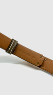 Brand New. Hermes Kelly Belt Etoupe RGHW. WID450CF|10134