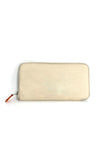 Preowned. Hermes Zip Long Wallet Craie. TTS007AU|12028