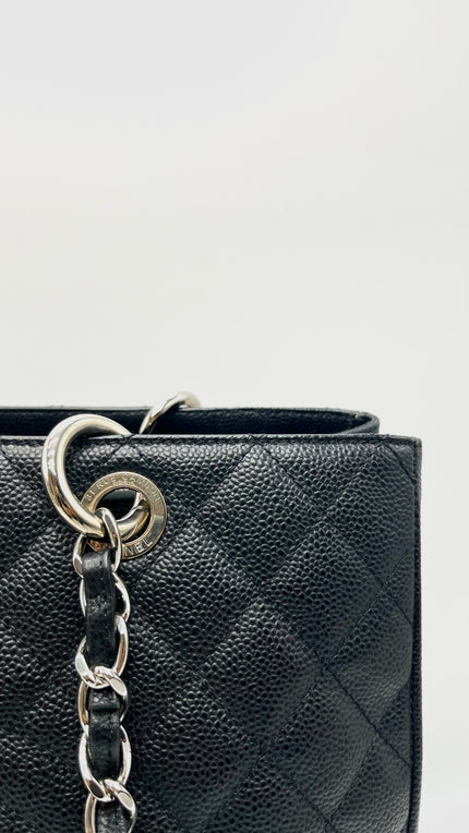Preowned. Chanel GST Black Caviar SHW. 18320728|16035