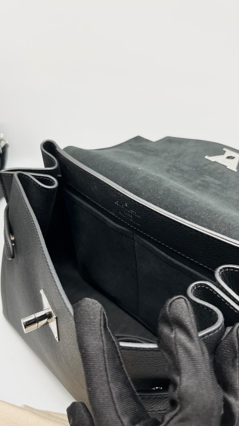 Brand New. LV LockMe Ever BB Calfskin Black SHW. MCHIP|10851