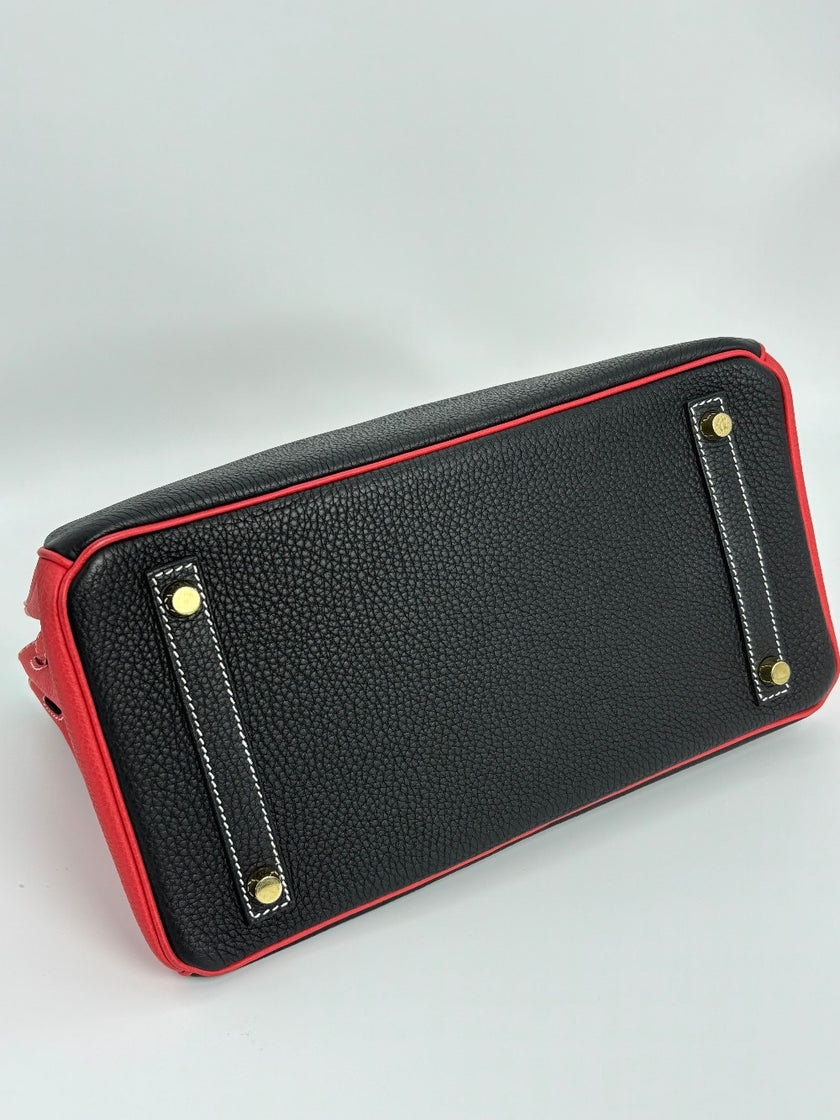 Preowned. Hermes Birkin 30 HSS Black/Jaipur. TGA002GW|3465