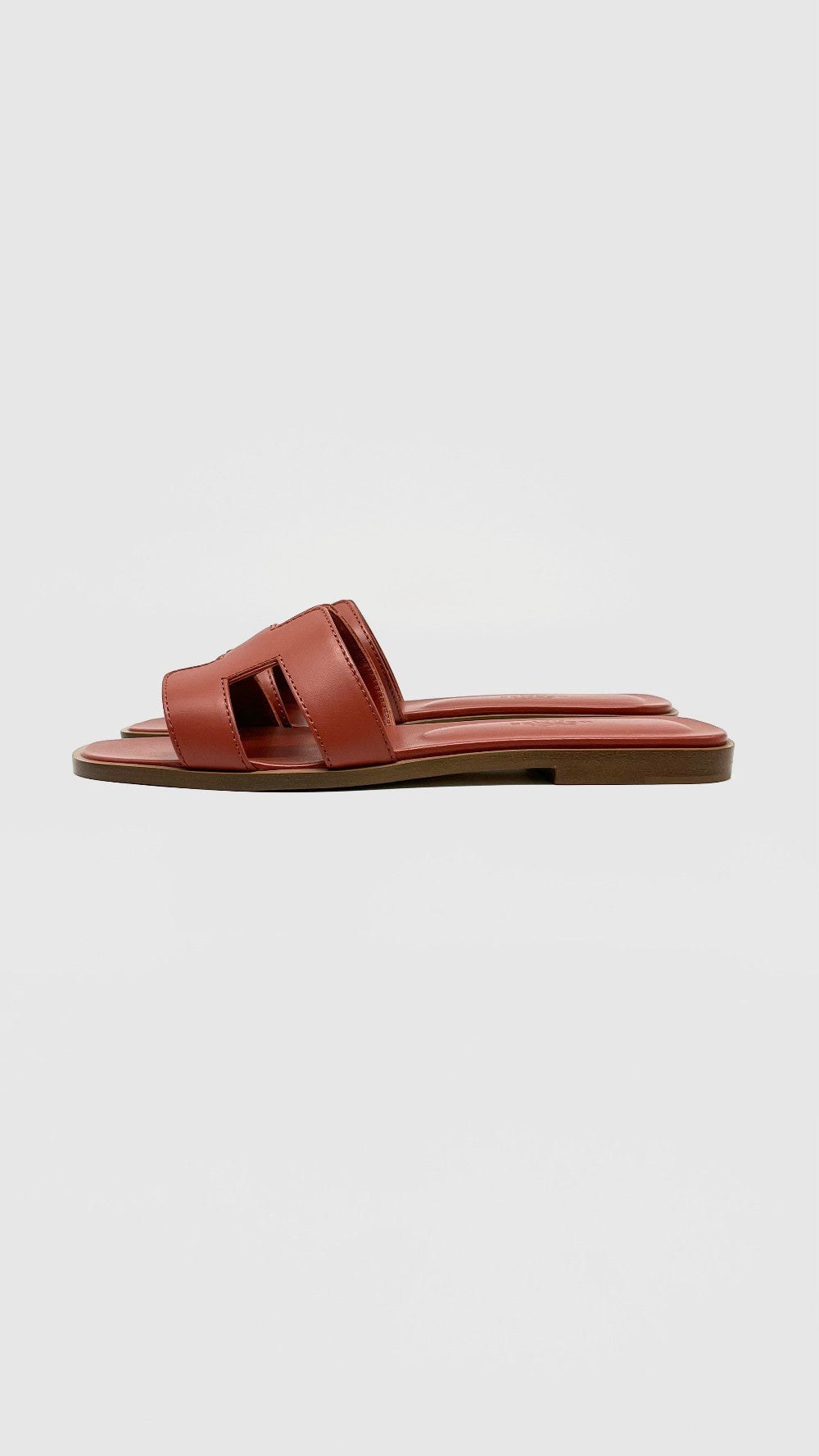 Brand New. Hermes Oran Sandals Rouge De Turin. 36.5|11599