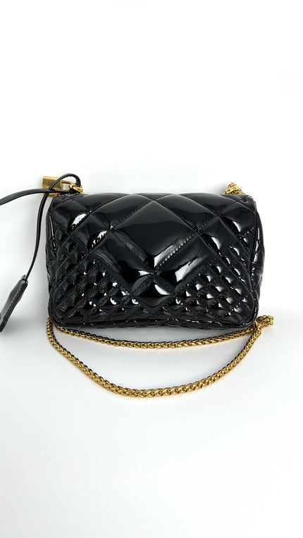 [SALE] Preowned. Versace Flap Patent Black|4647