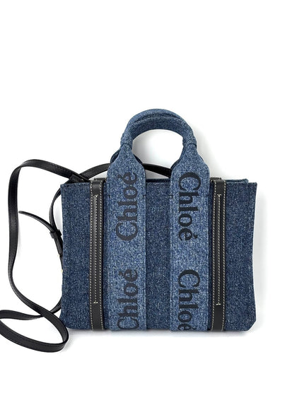 [SALE] Like New. Chloe Woody Small Denim Blue|6051