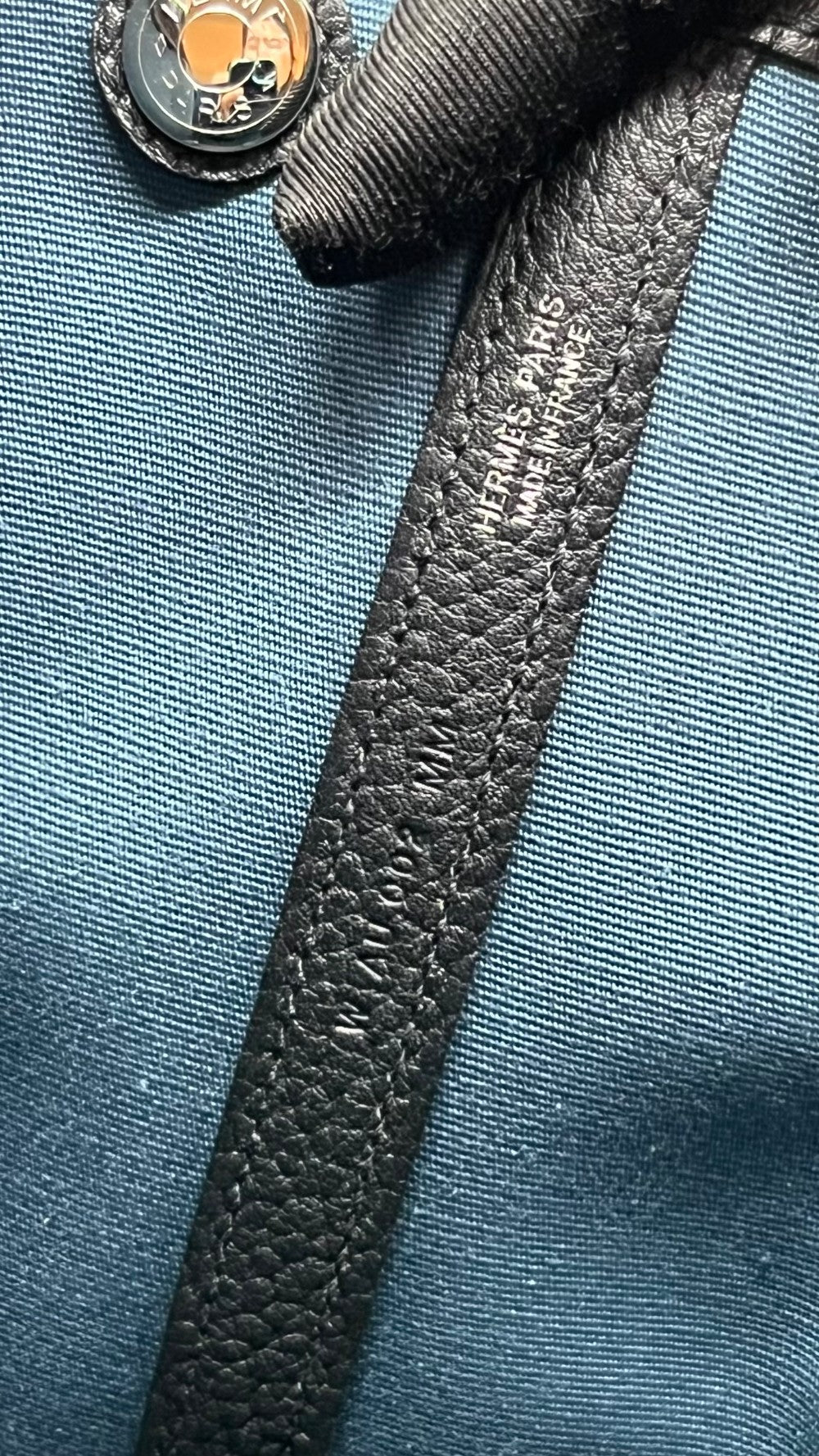 Brand New. Hermes GPT 30 Toile Tempete/Noir Negonda PHW. WAU002MM|5368