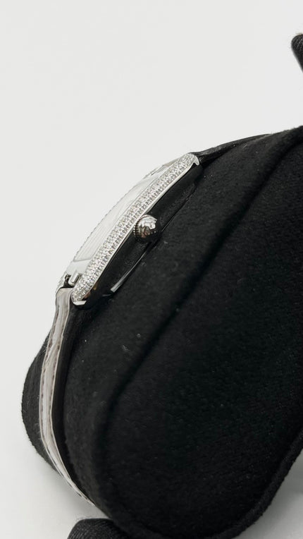 Brand New. Hermes Nantucket Watch Croc MOP Dial With Diamonds|5704