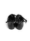 Preowned. Valentino Cage Flats Black. 39.5|12653