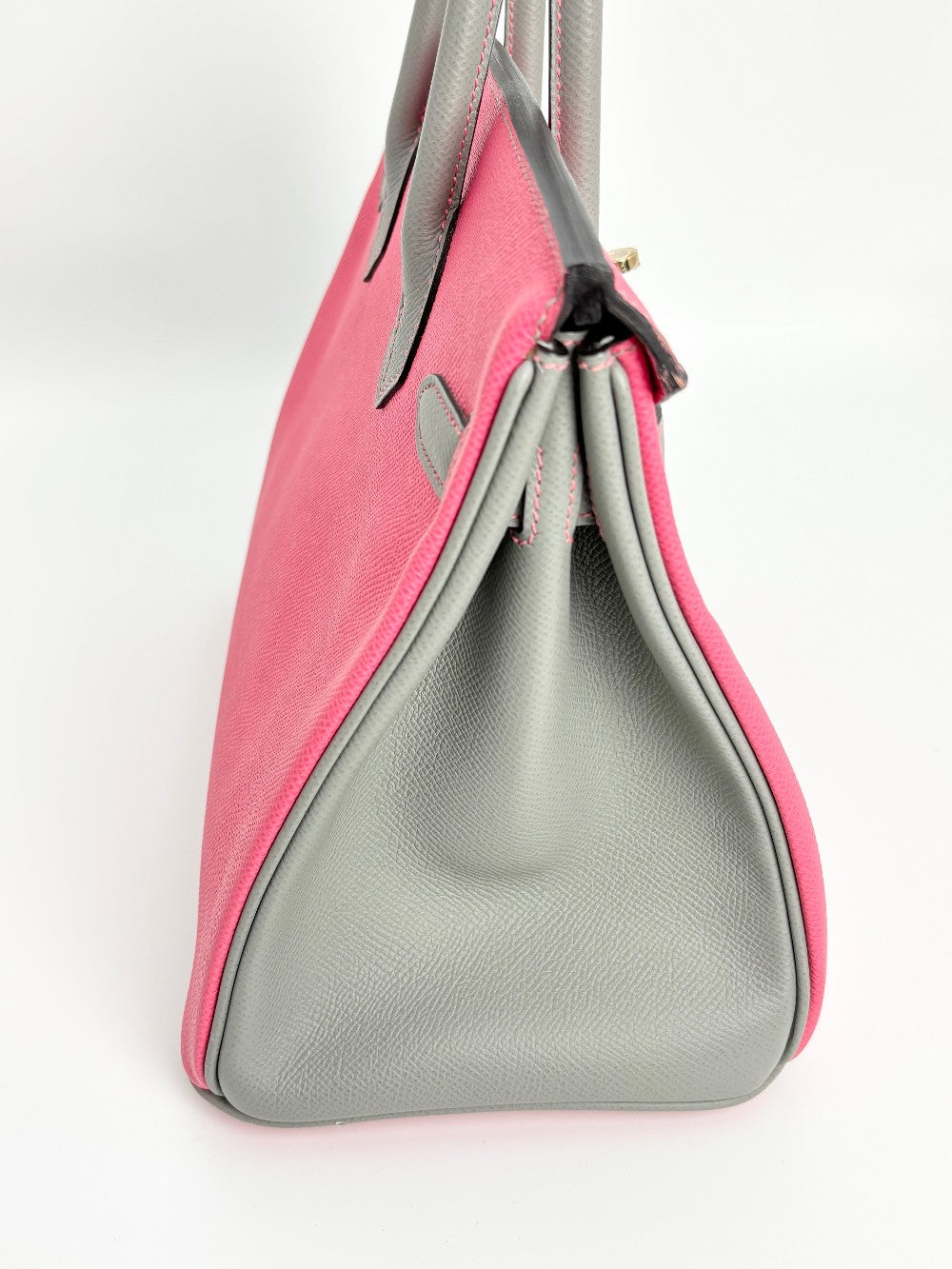 Preowned. Hermes Birkin 30 HSS Rose Azalee/Gris Asphalt. AAS473NB|3291