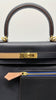Brand New. Hermes Kelly 25 Colormatic Blue/Black/Chai/Etoupe/Gold Swift. UST494UA|4949