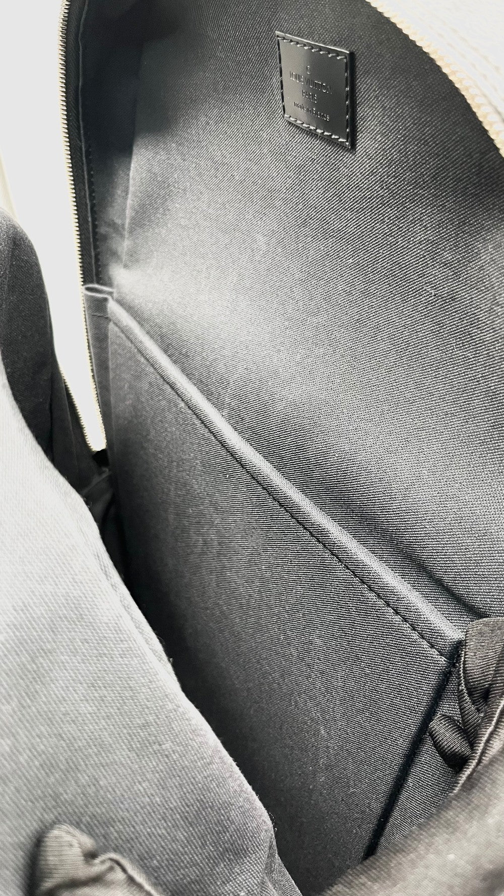 Preowned. LV Michael Backpack Graphite Black. Microchip|13479