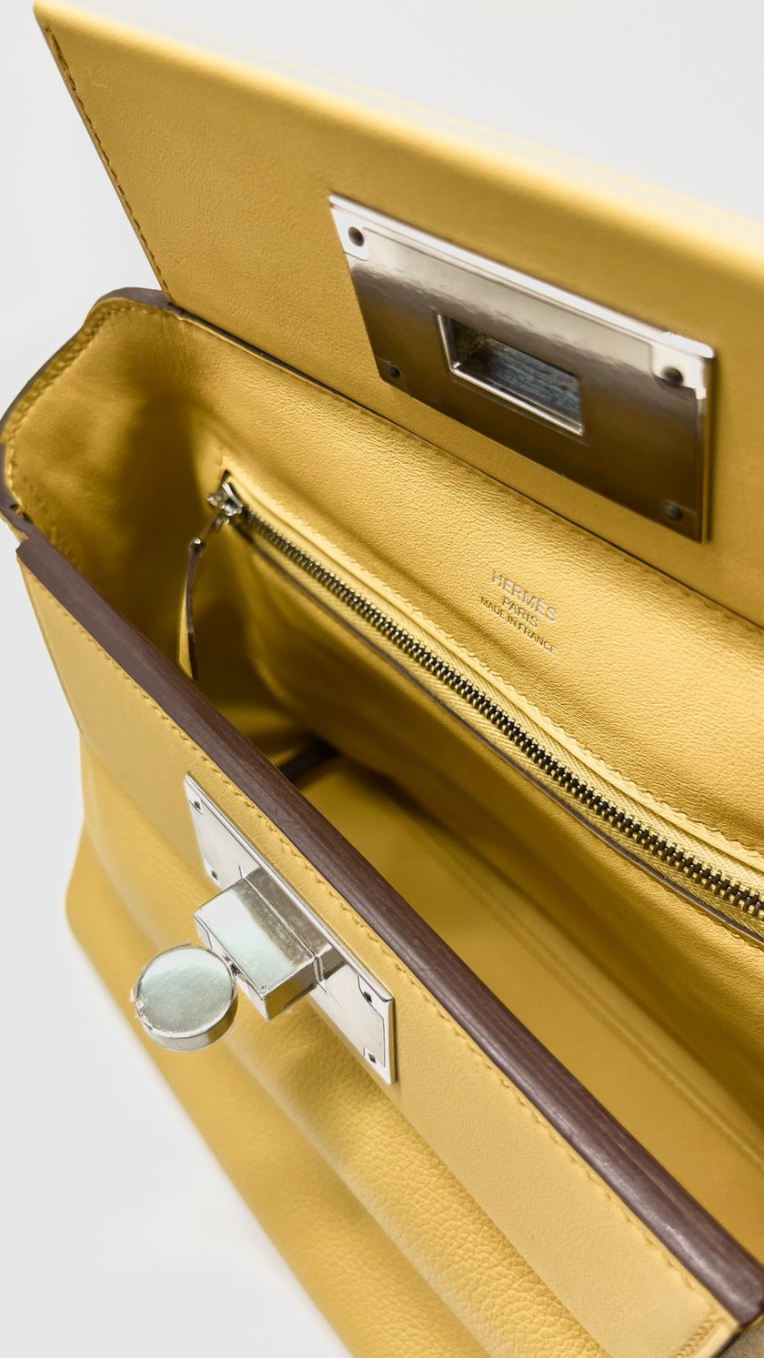 [SALE] Unused. Hermes 24/24 Mini Sun Evercolor/Veau Swift. BIT105GC|9746