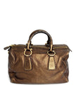 Preowned. Ferragamo Boston Bag Bronze|13265