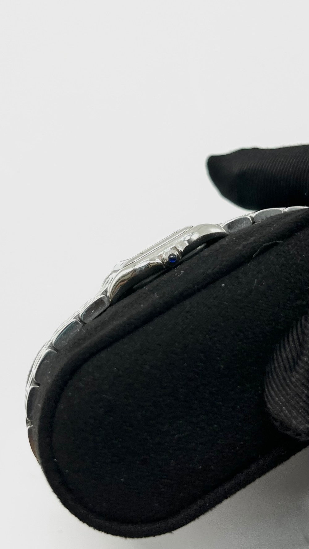 Preowned. Cartier Mini Panthere White Dial Roman All Steel 2001|10923