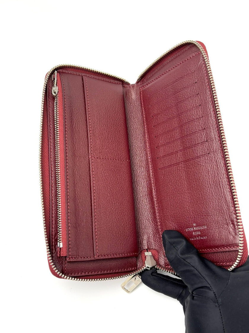 Brand New. LV Zip Long Wallet Croc Red|7126