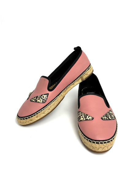 Preowned. Fendi Slip On Pink. 37.5|8325