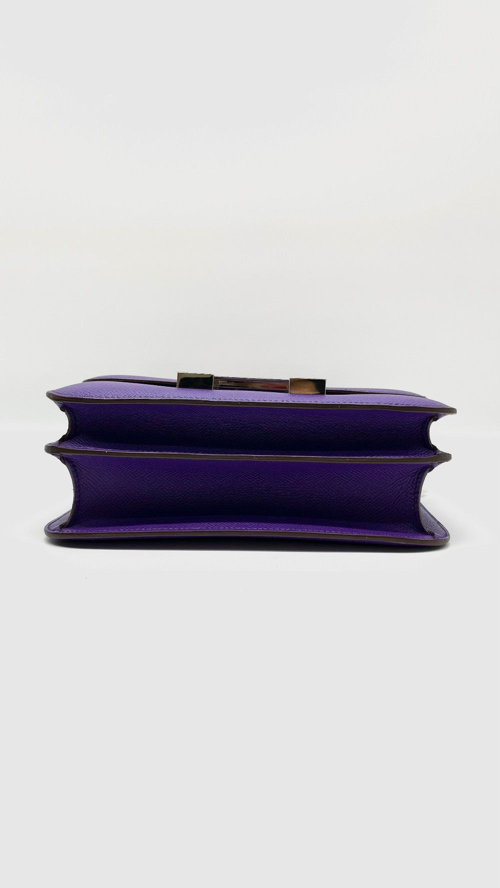 Preowned. Hermes Constance 24 Ultra Violet Epsom PHW. P Square X03|9311