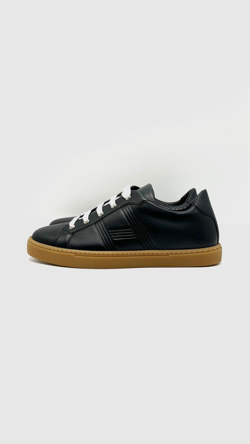 Brand New. Hermes Avantage Sneakers Black H En Bias. 41|12337