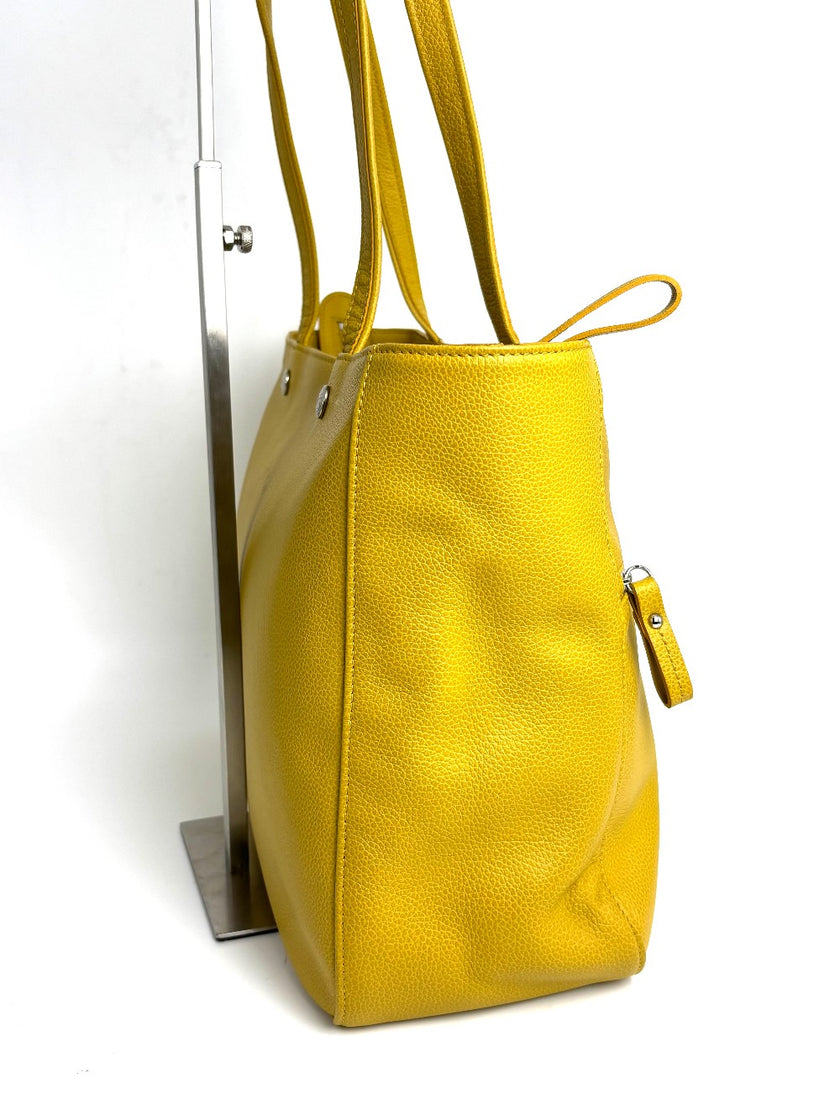 Preowned. Longchamp Tote Yellow|11830