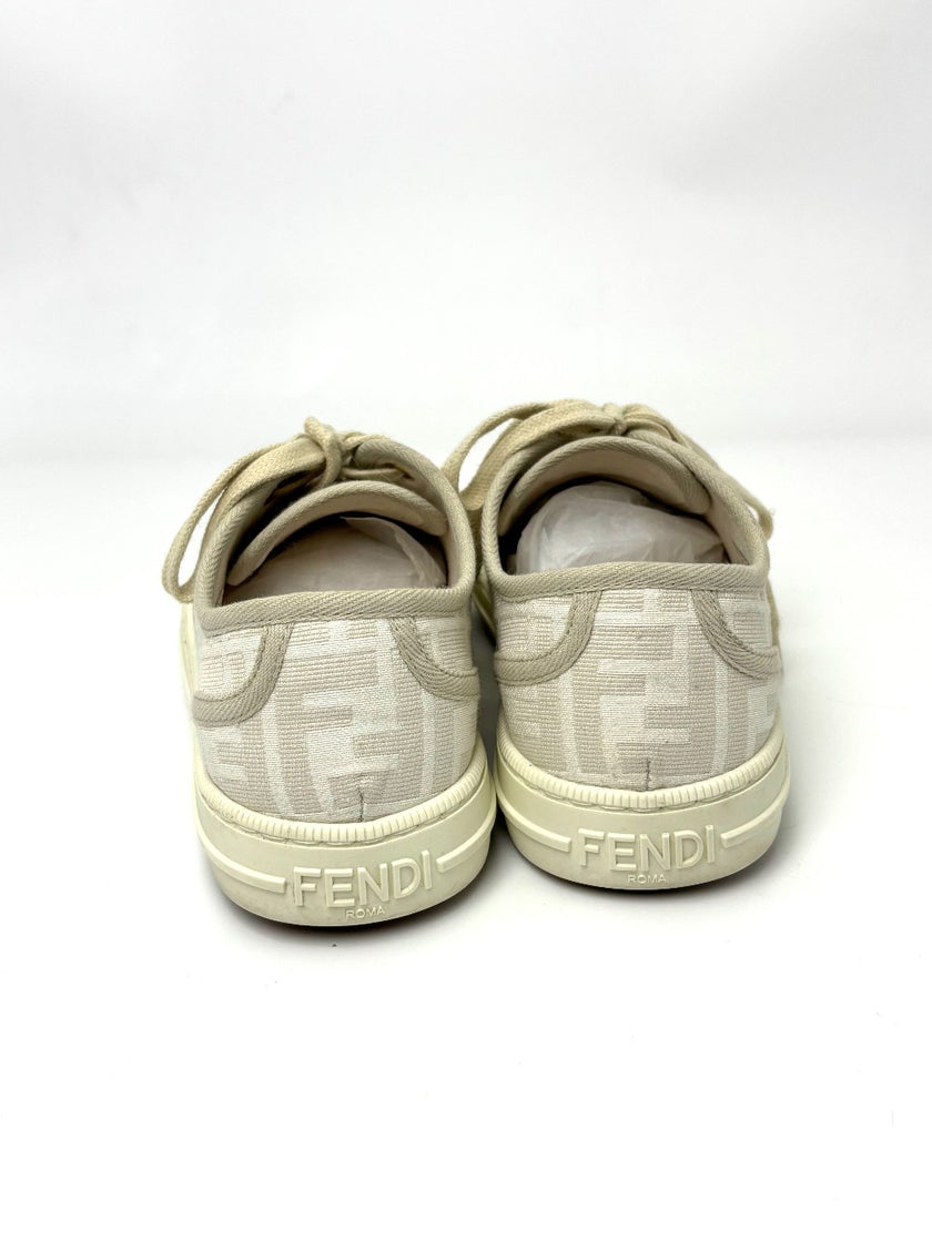 Like New. Fendi Domino White Sneakers. 38|6461