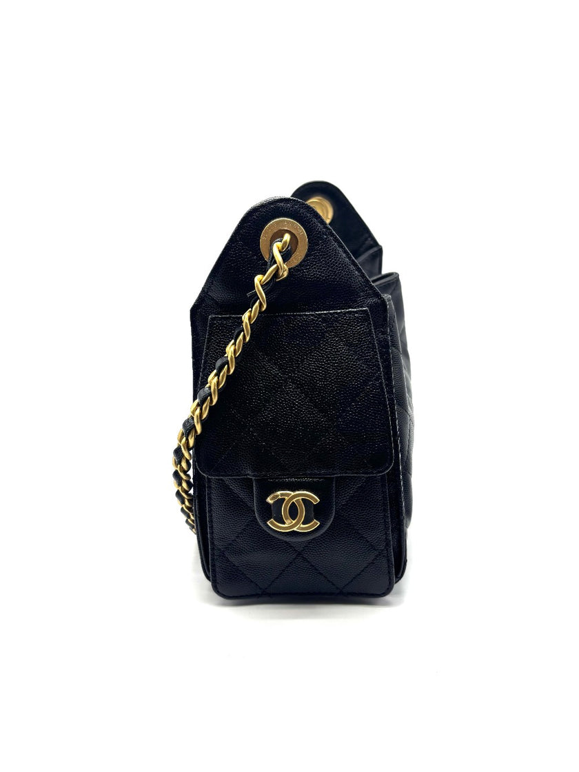 Brand New. Chanel C25 Mini Black Caviar GHW. TG5A7P29|17100