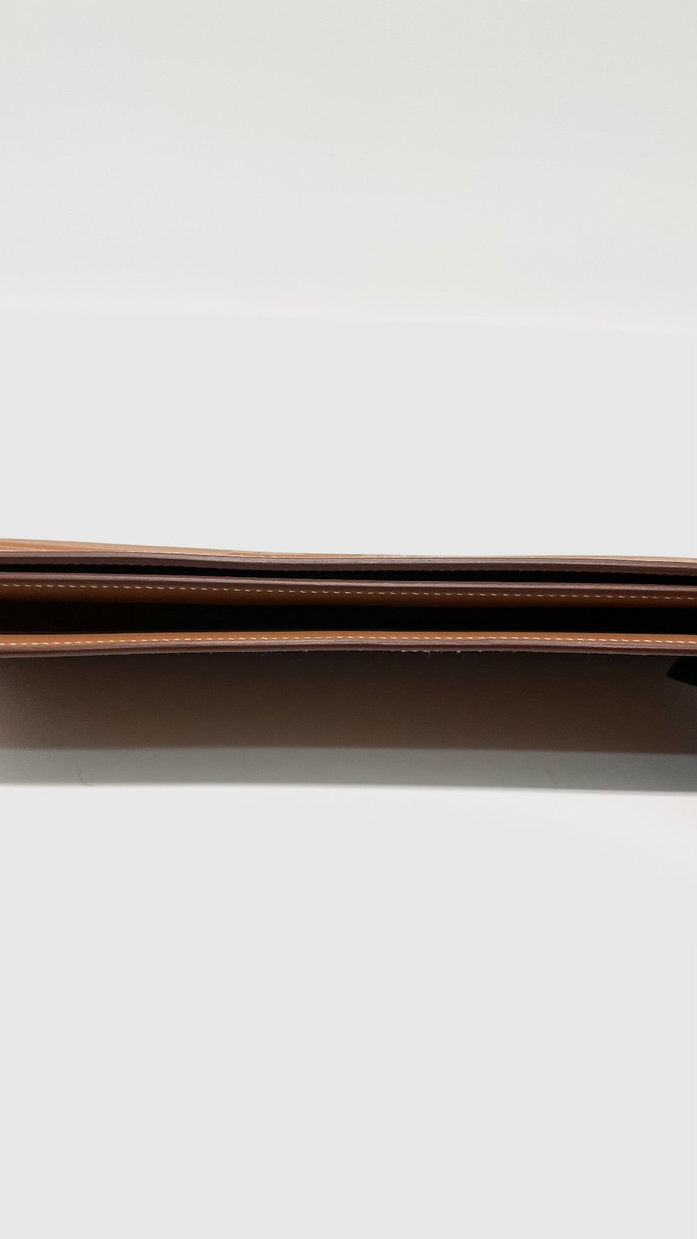 Brand New. Hermes Shadow Birkin Clutch Gold Swift. BST343FF|13034