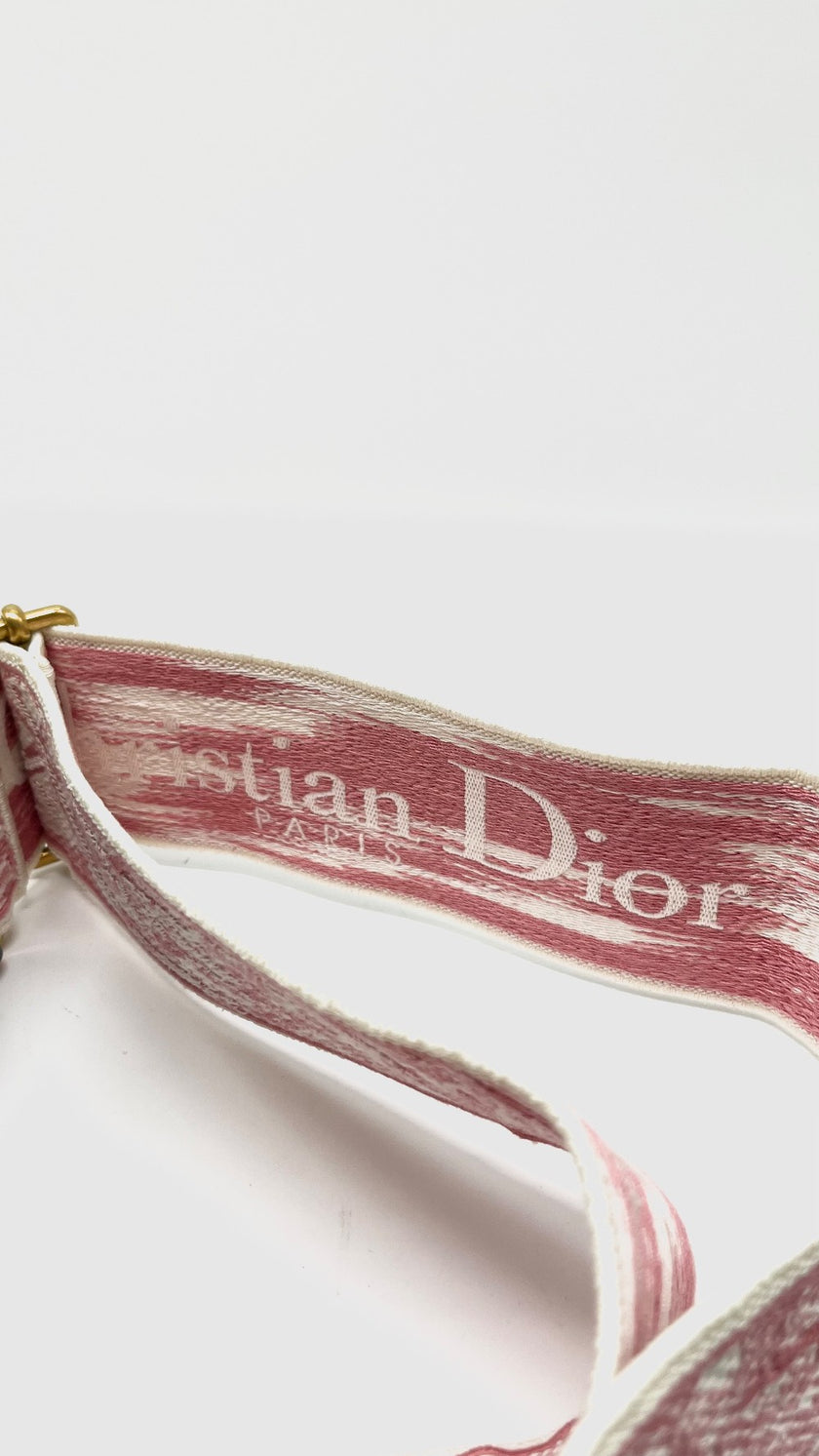 Brand New. Dior Bandoulier Rose Multi Bag Strap|12199