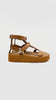 Unused. Hermes Enid Sandals Naturel. 38|10395