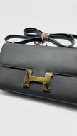 Preowned. Hermes Constance Elan Epsom Black GHW. KSA893WH|14986