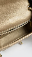 Like New. Chanel Mini Rectangular Flap Gold. 20519954|4213