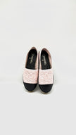 Brand New. Chanel Quilted CC Espadrille Flat Shoes Pink. 38|14924
