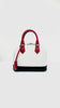 Preowned. LV Alma BB Epi White/Black Red Handle SHW. AA0240|10822