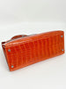 Preowned. Hermes Kelly 28 Alligator Orange. H02509|3433
