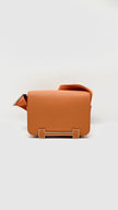 Preowned. Hermes Geta Orange Chevre PHW. UPU009NI|10206