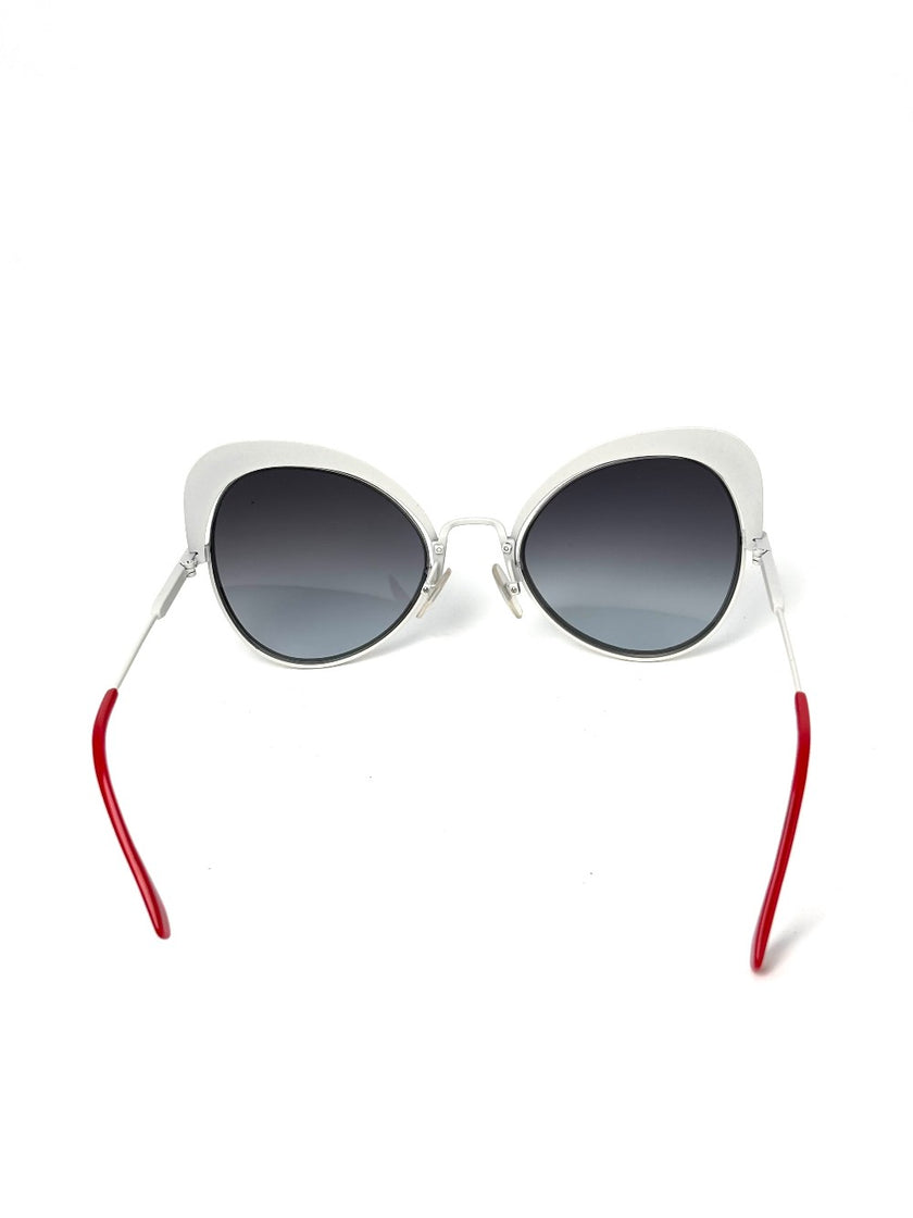 Brand New. Fendi Butterfly White/Red Sunglasses|8155