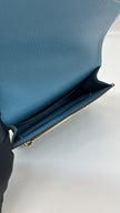 Brand New. Hermes Roulis Slim Passant Blue Jean. BAM011UH|5391