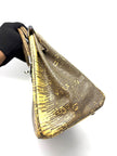 Preowned. Hermes Birkin 25 Lizard Ombre PHW. Square K|17469