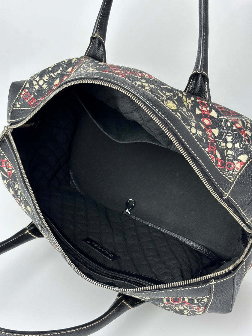 Preowned. Chanel Printed Coco Travel Bag. 11704017|9543