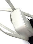 Like New. Celine Claude Mini Triomphe White|6583