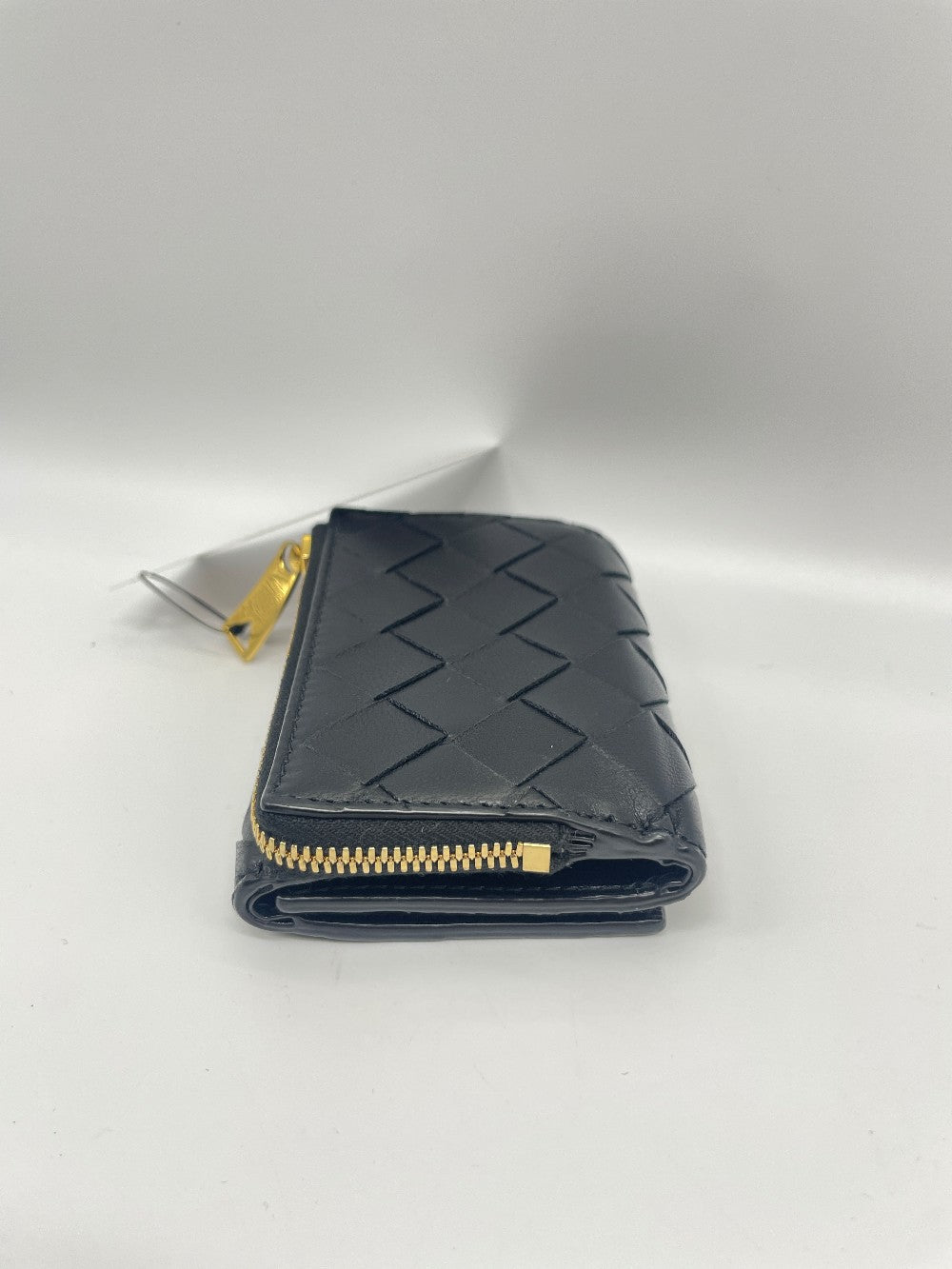 Brand New. Bottega Trifold Wallet Black|12523