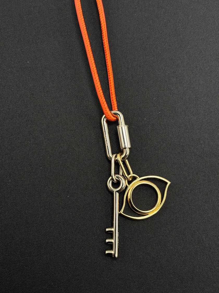 Brand New. Hermes Curiosite Charm Necklace|10989