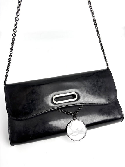 Preowned. Louboutin Clutch Black|13250