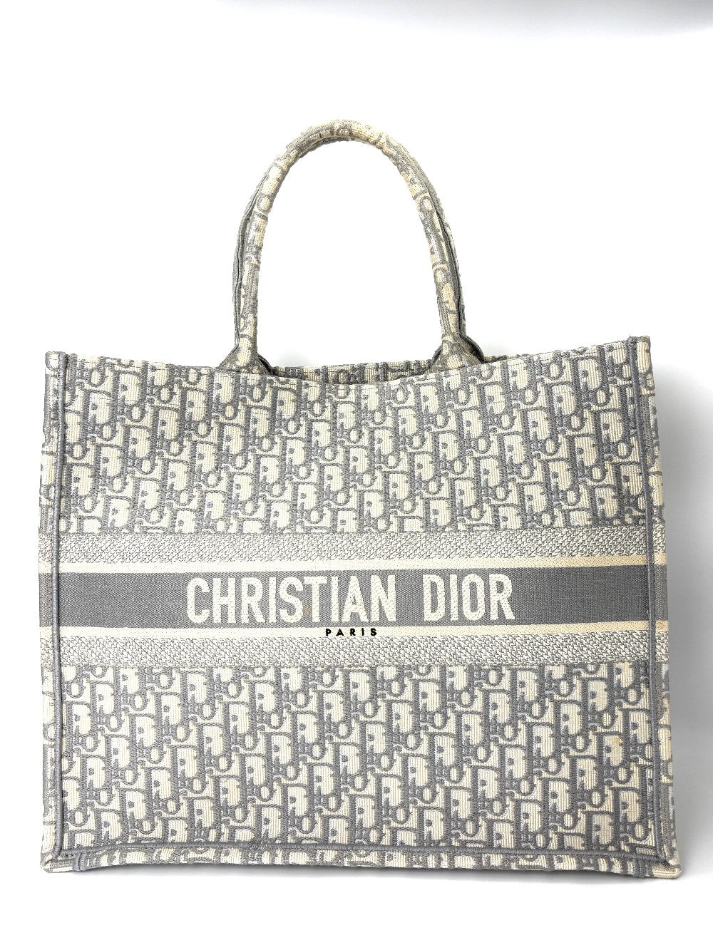 Preowned. Dior Book Tote Large Gray. 50-MA-0270|6241