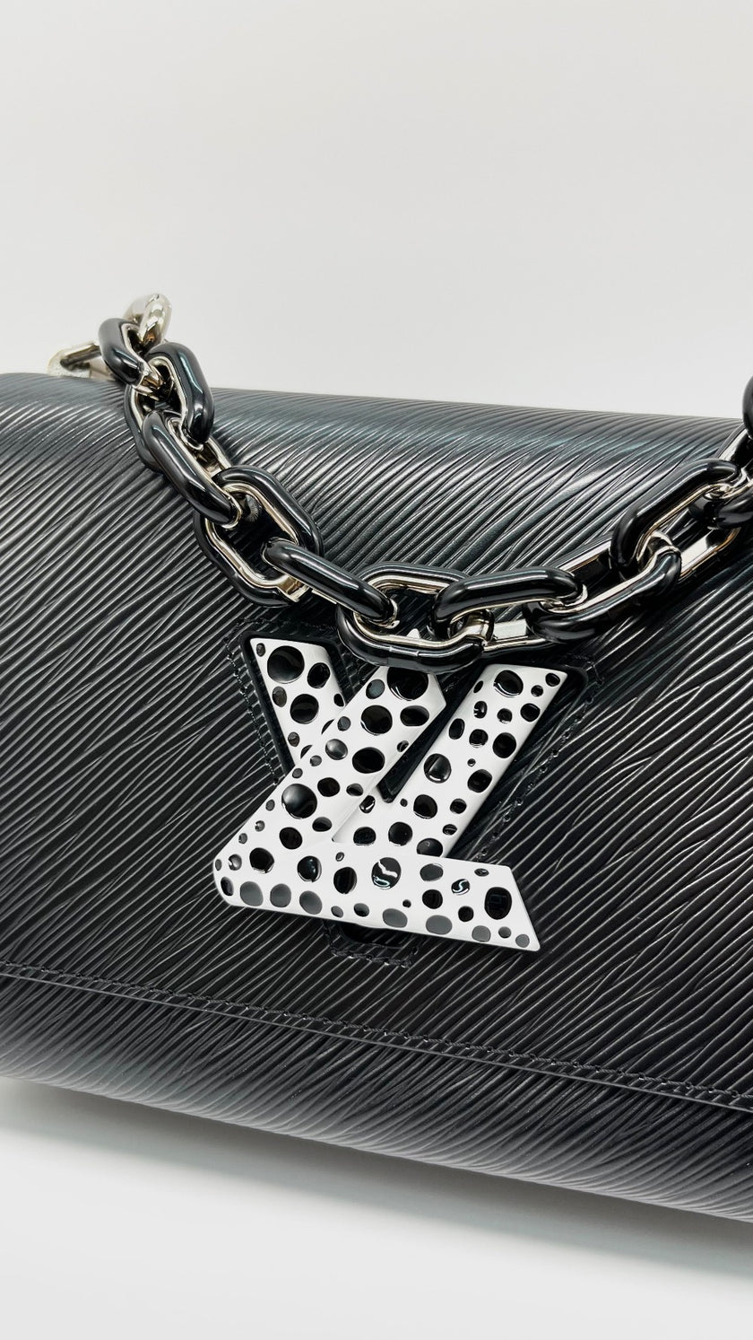 Like New. LV Twist Yayoi Black/White. MCHIP|10271